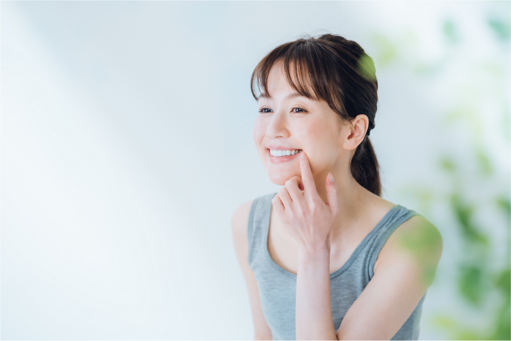 綺麗な歯並びの女性